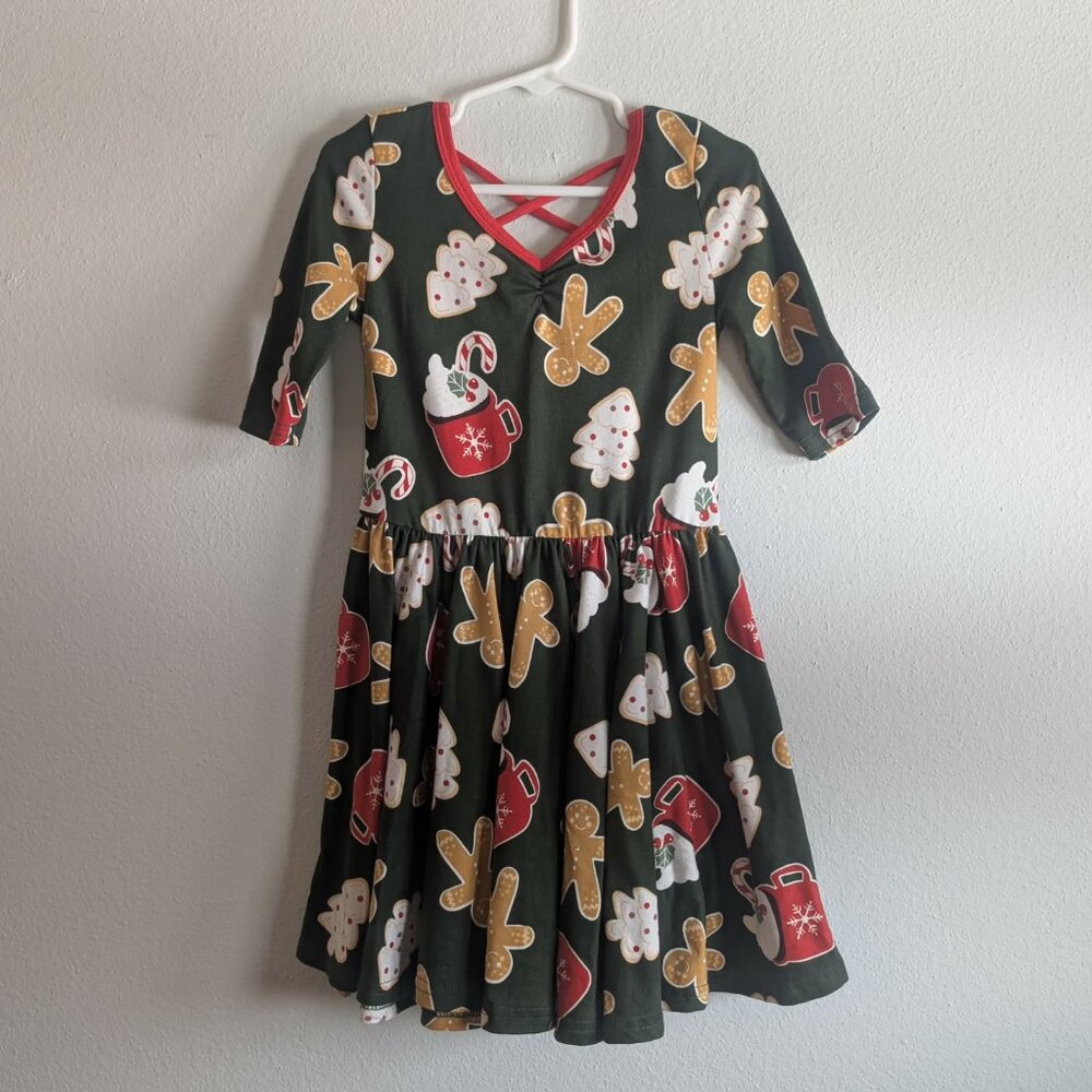 *3/$25* DotDotSmile Ballerina Style Gingerbread Christmas Dress - Size 5/6
